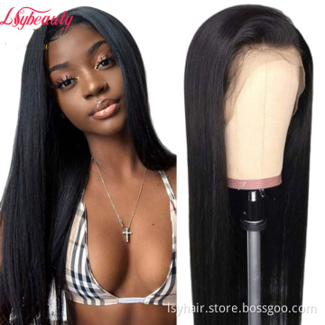 Good Quality Great Price 100% Malaysian Straight Human Hair Wig Lace Front Wig, Cheap Half Wigs Human Hair